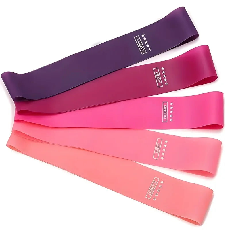 5-Piece Resistance Bands Set Latex Loop For Training
