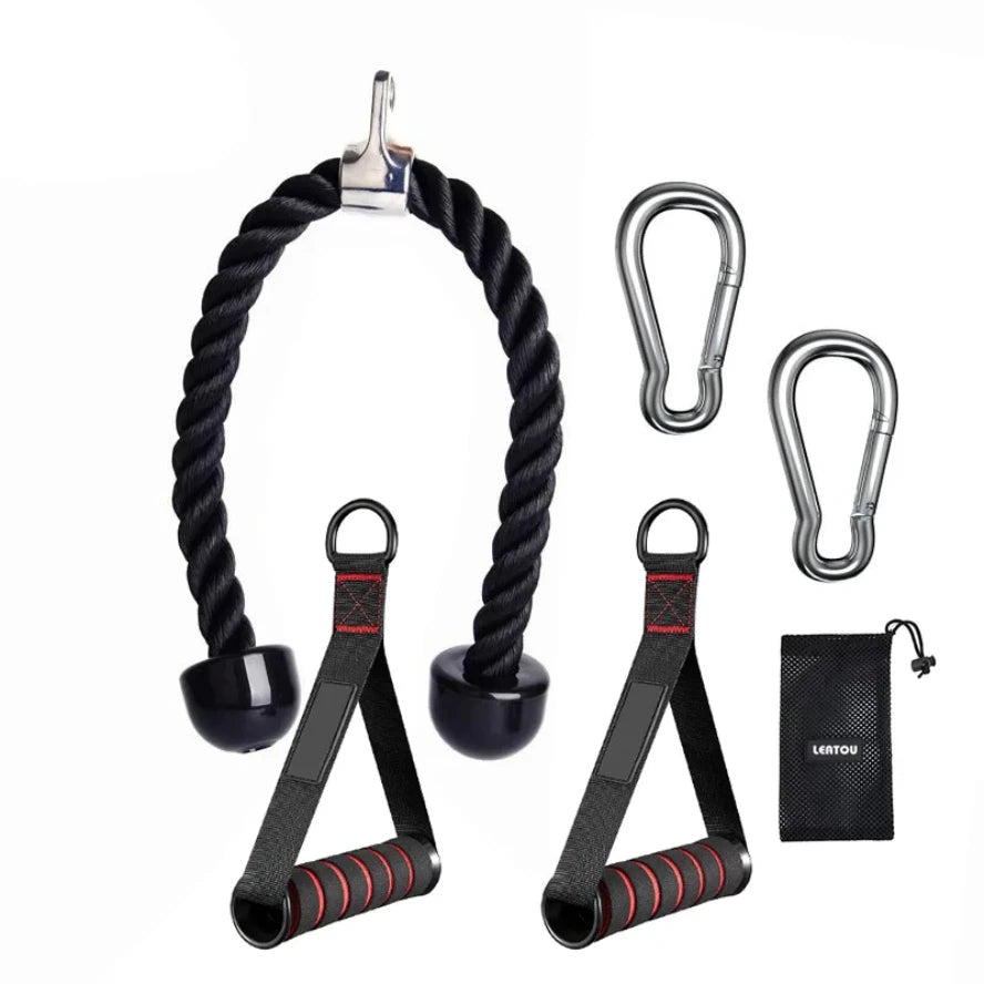 Triceps Lowering Rope Face Pull Handles Gym Accessory