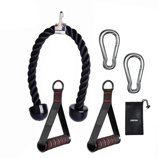 Triceps Lowering Rope Face Pull Handles Gym Accessory