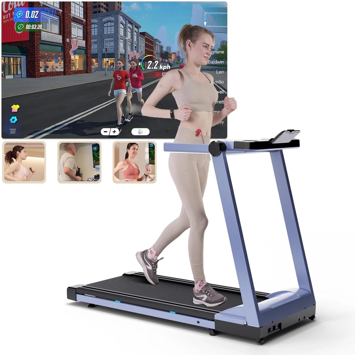 Superun 3.5HP Foldable Treadmill With Incline And App