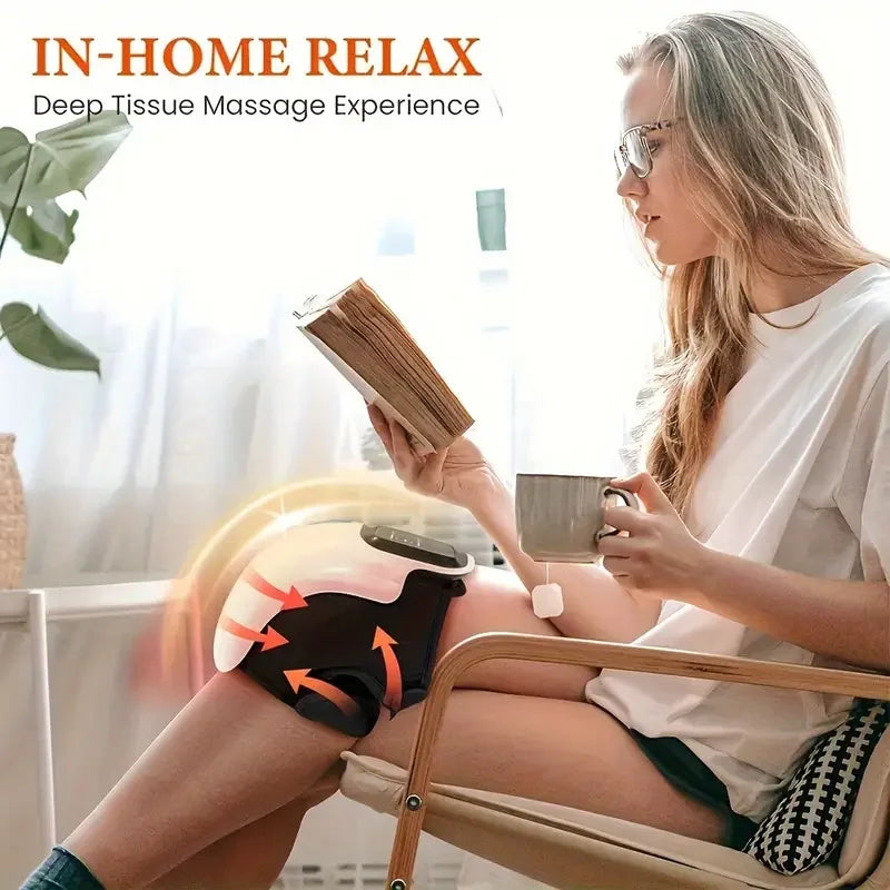 OpeningSmile Wireless Knee Massager With Heating Levels And LED Screen