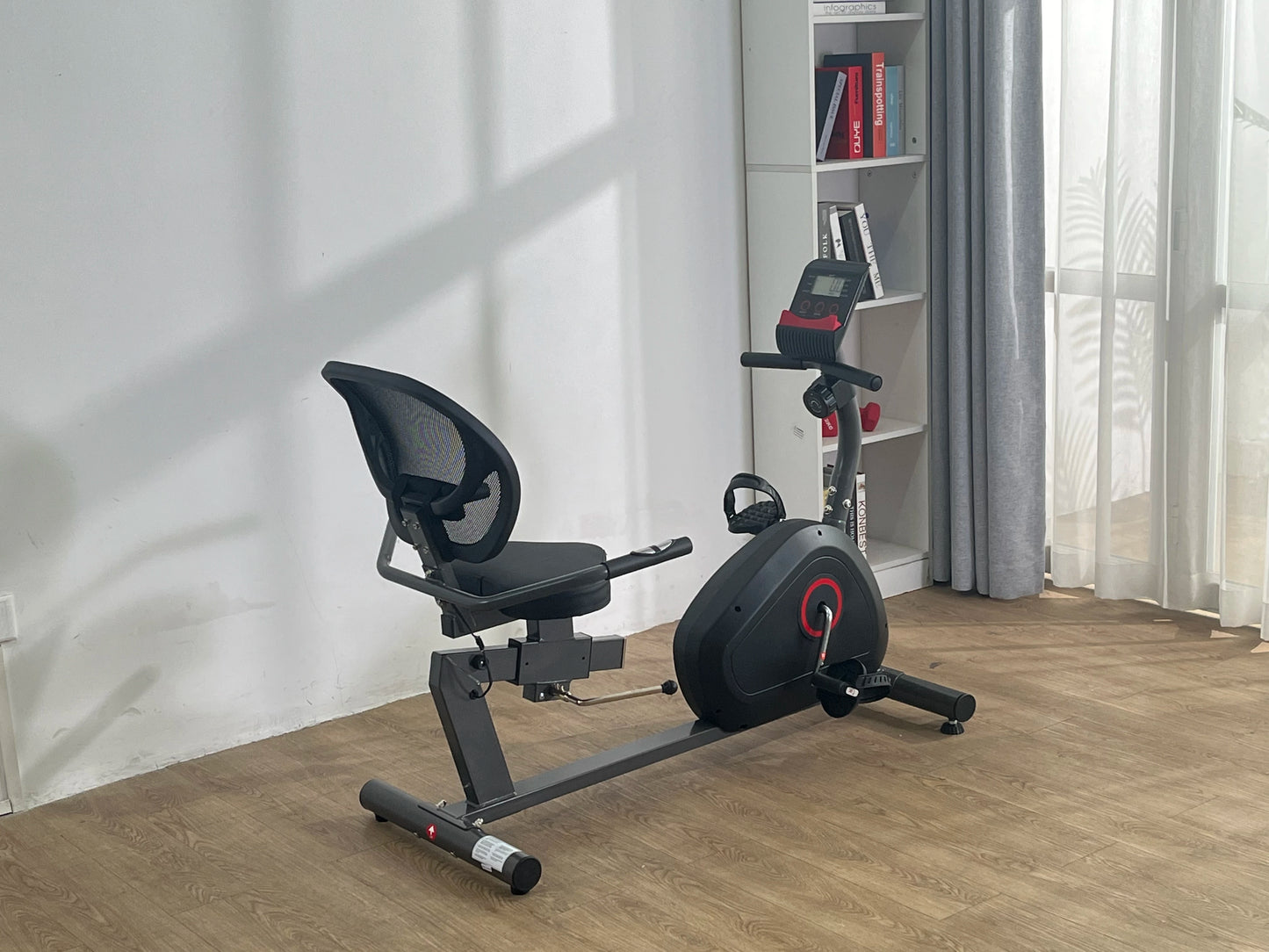 Recumbent Exercise Bike Quiet Eight Level Resistance With Comfortable Seat