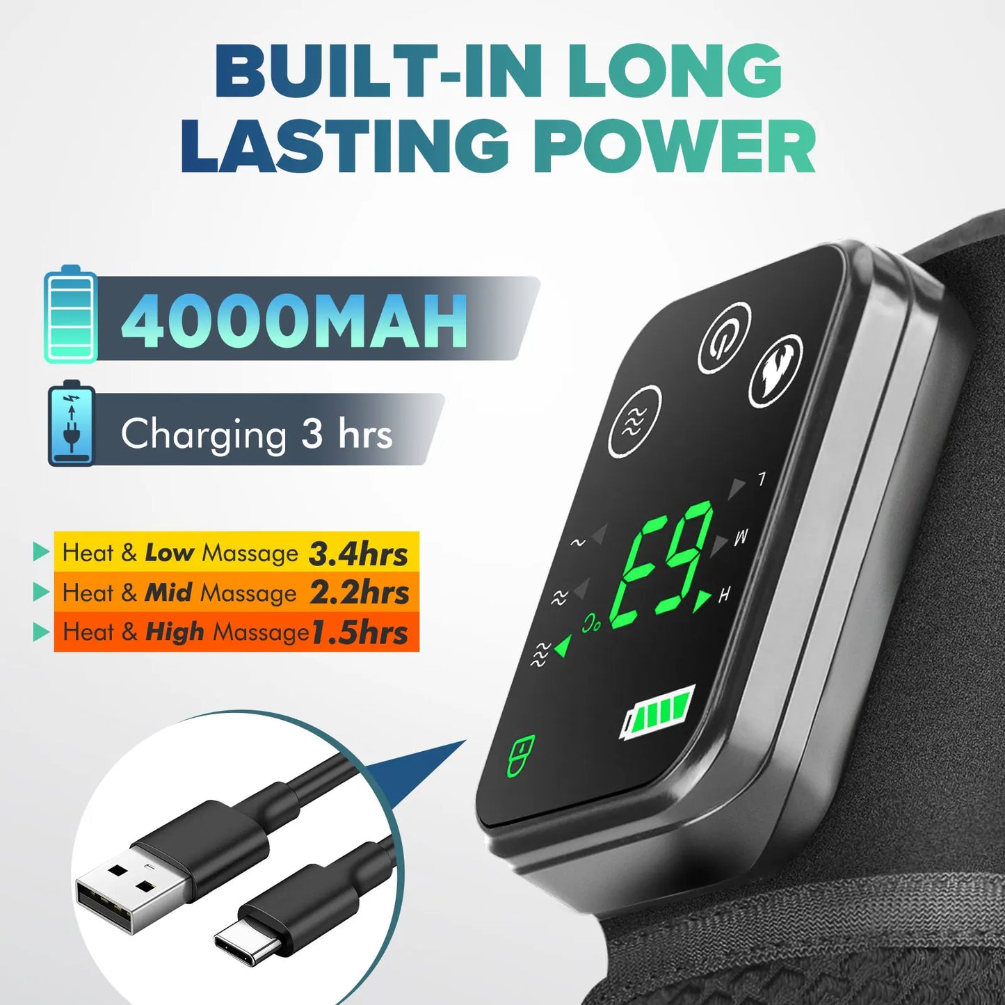 Intelligent Electric Heating Knee Protection Massage Device