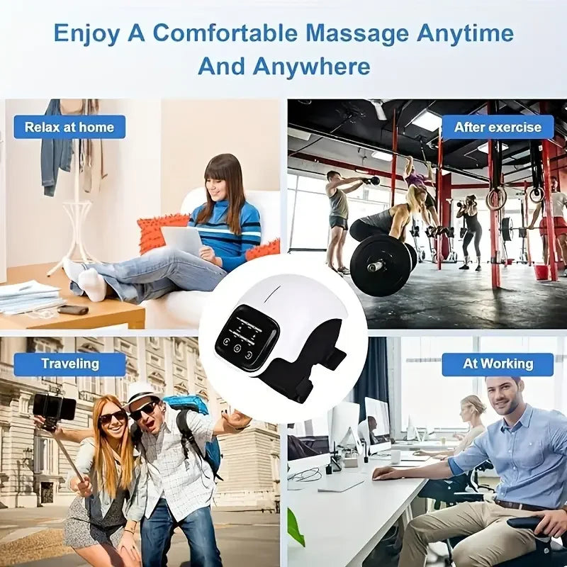OpeningSmile Wireless Knee Massager With Heating Levels And LED Screen
