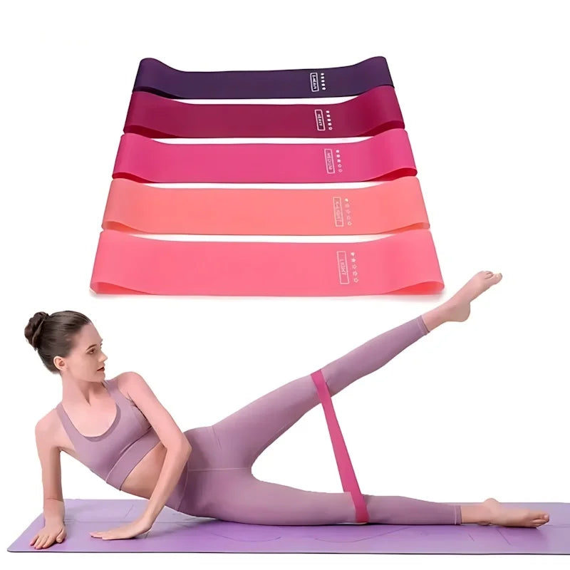 5-Piece Resistance Bands Set Latex Loop For Training