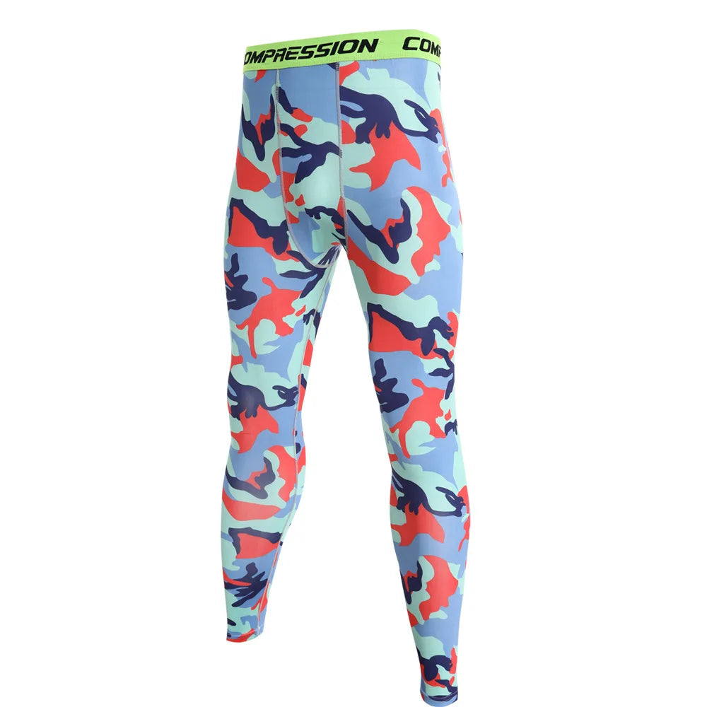 NONECN Men's Running Compression Leggings Quick Dry Fitness Pants