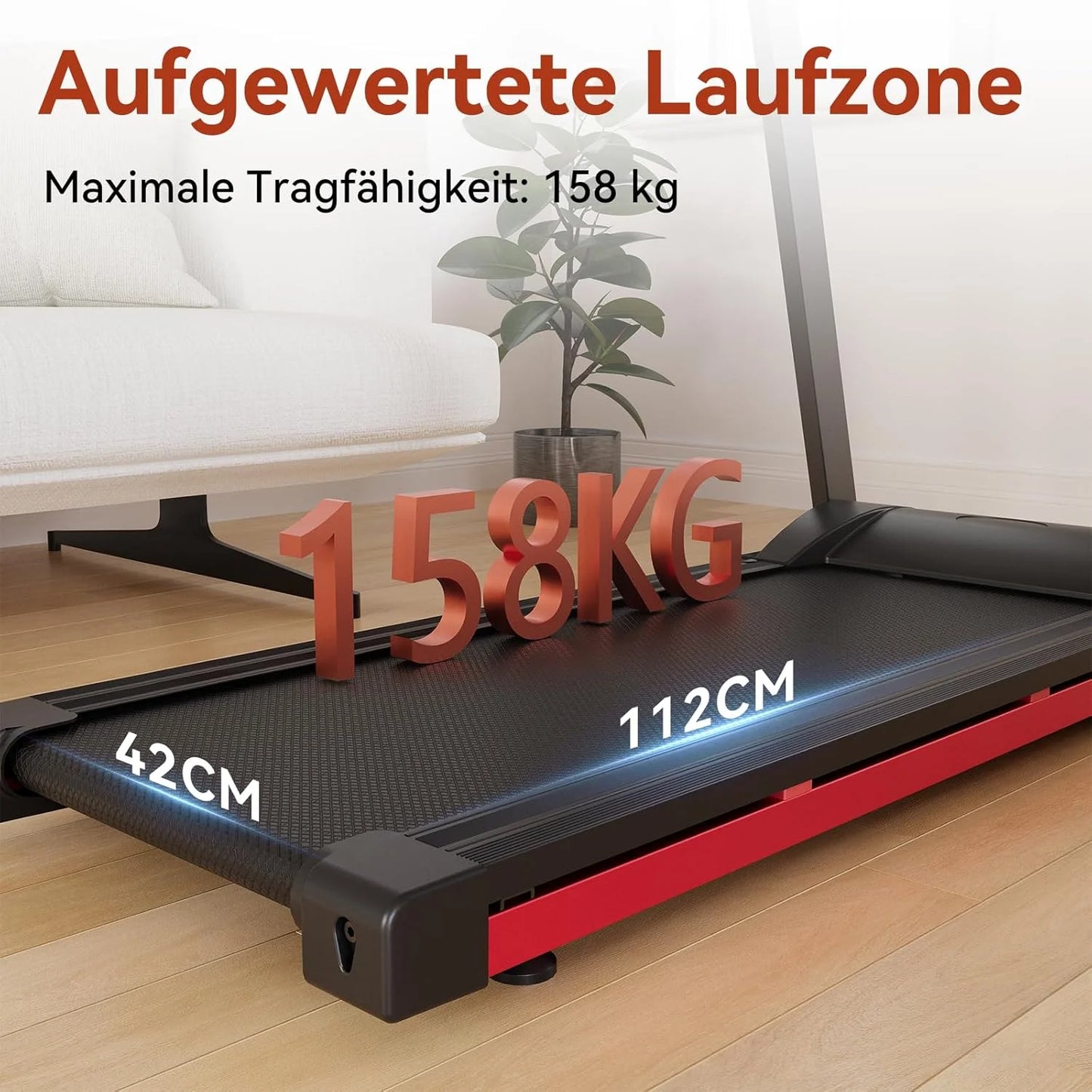 Superun 3.5HP Foldable Treadmill With Incline And App