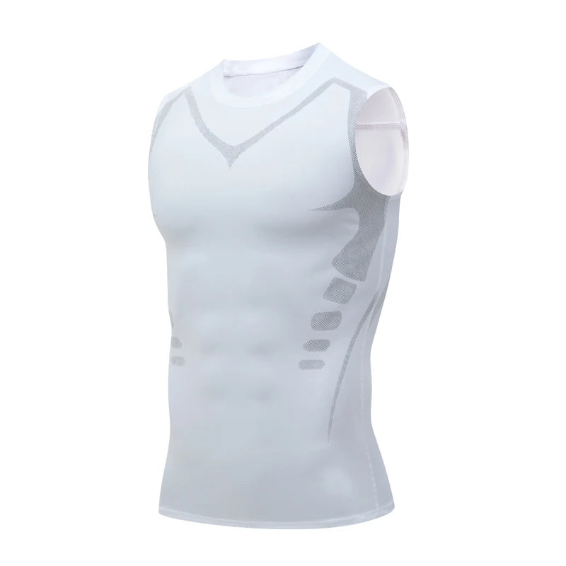 Compression Tank Top For Men Gym Sleeveless Quick Dry Sportswear