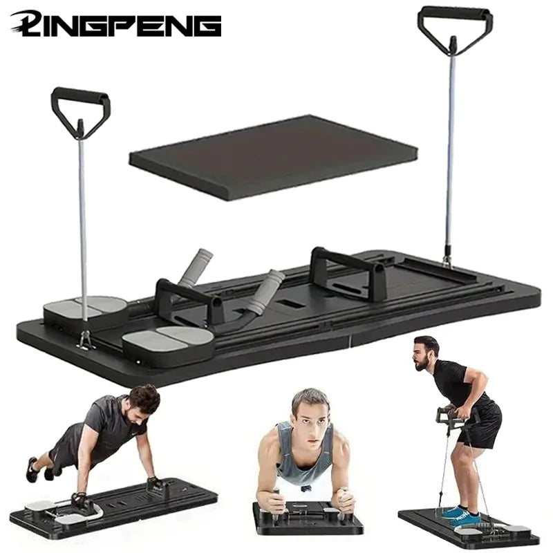 Multifunctional Foldable Pilates Reformer For Core And Full Body Workout
