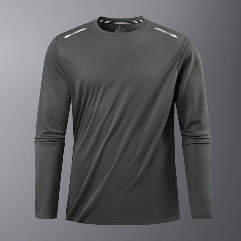Reflective Quick Dry Long Sleeve Gym Shirt