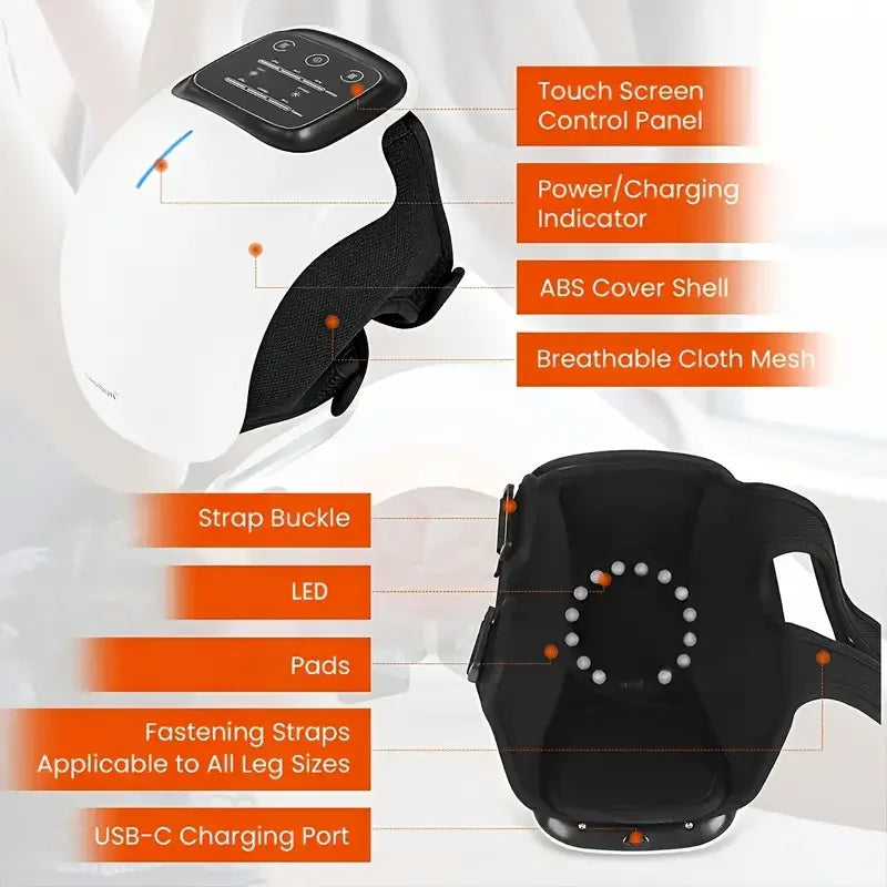 OpeningSmile Wireless Knee Massager With Heating Levels And LED Screen