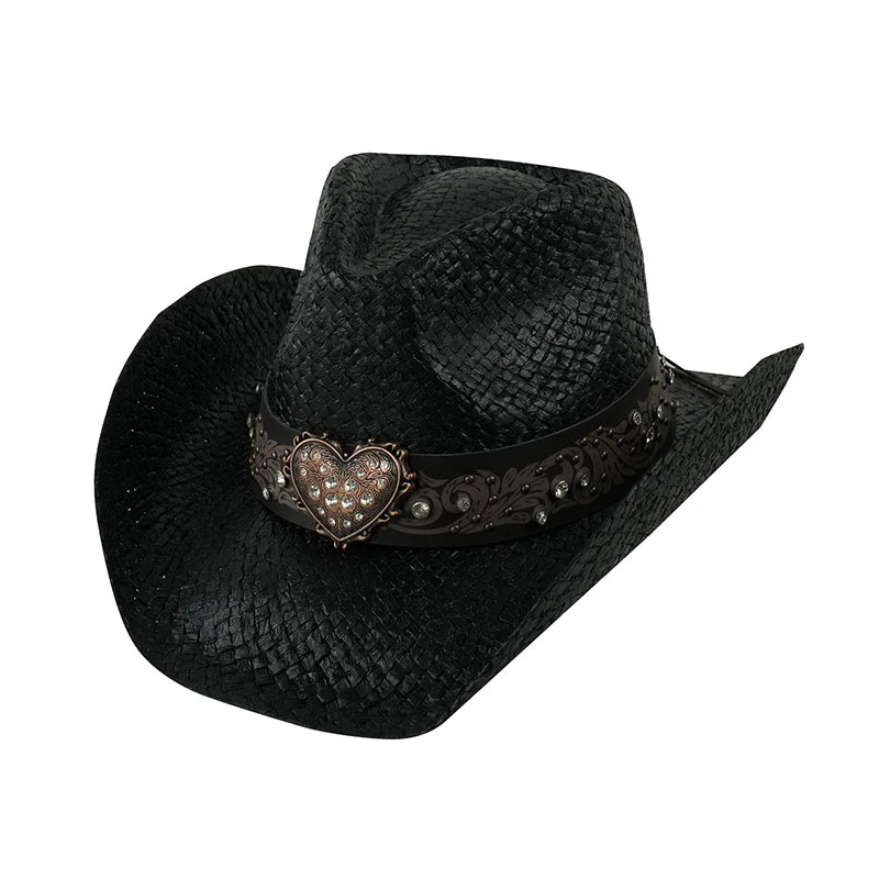 Outdoor New Classic American Flag Western Cowboy Hats Summer Women Sun Blocking Travel Cap Men Wide Brim Beach Party Fishing Hat