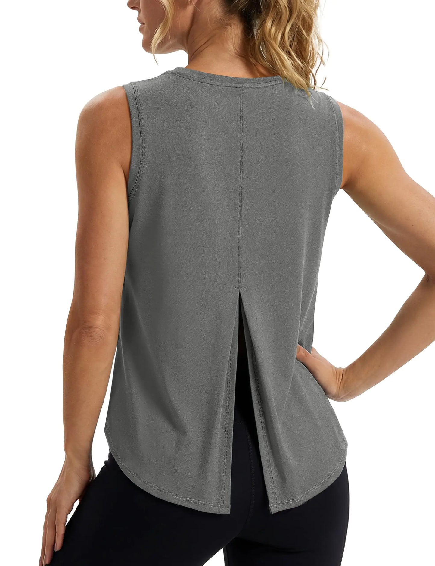 TACVASEN Quick Dry Tank Top UPF 80+ UV Protection Tieback