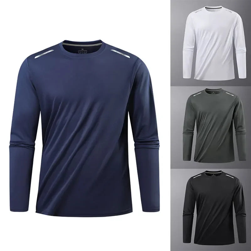 Reflective Quick Dry Long Sleeve Gym Shirt