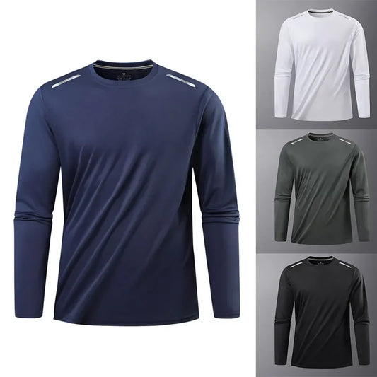 Reflective Quick Dry Long Sleeve Gym Shirt