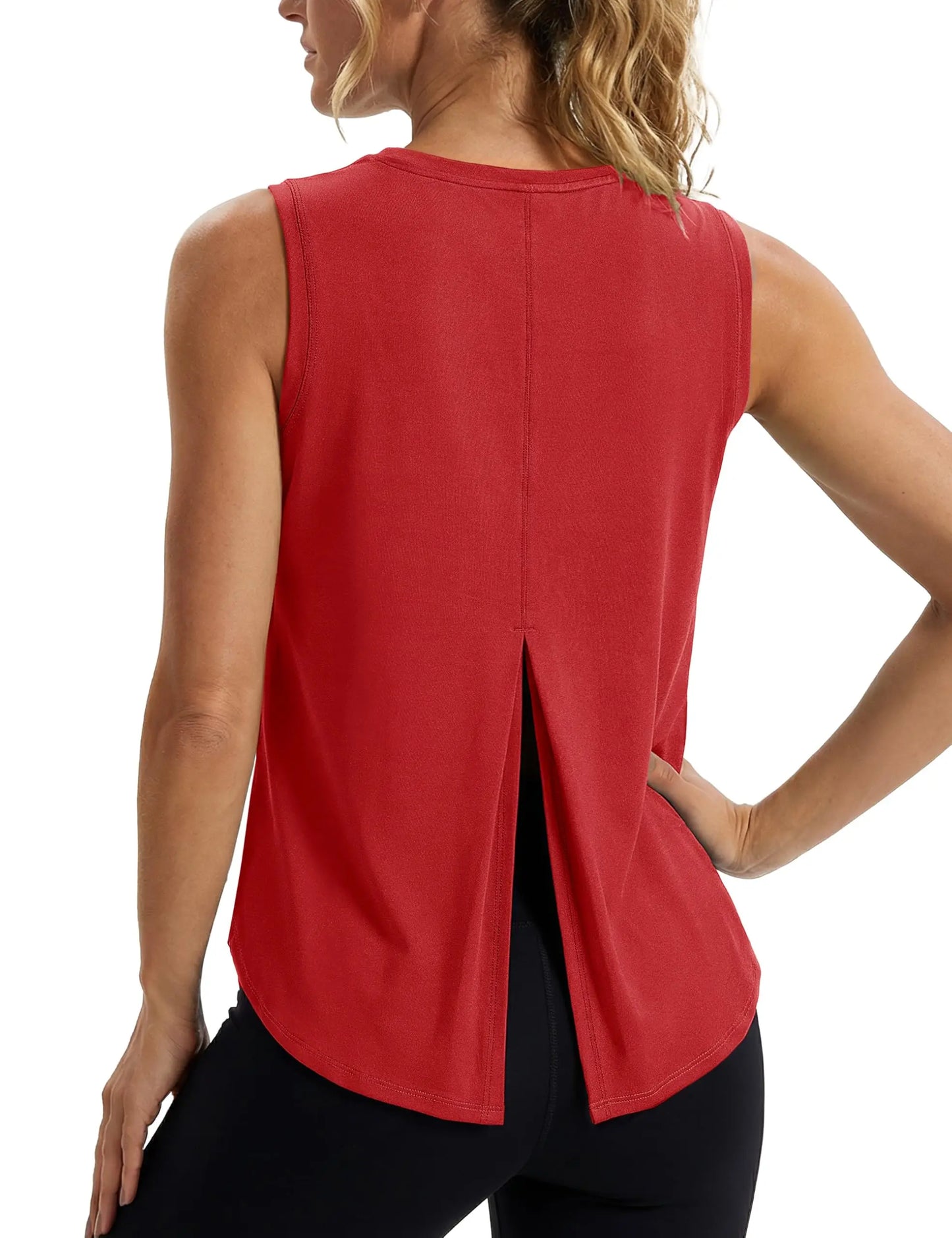 TACVASEN Quick Dry Tank Top UPF 80+ UV Protection Tieback