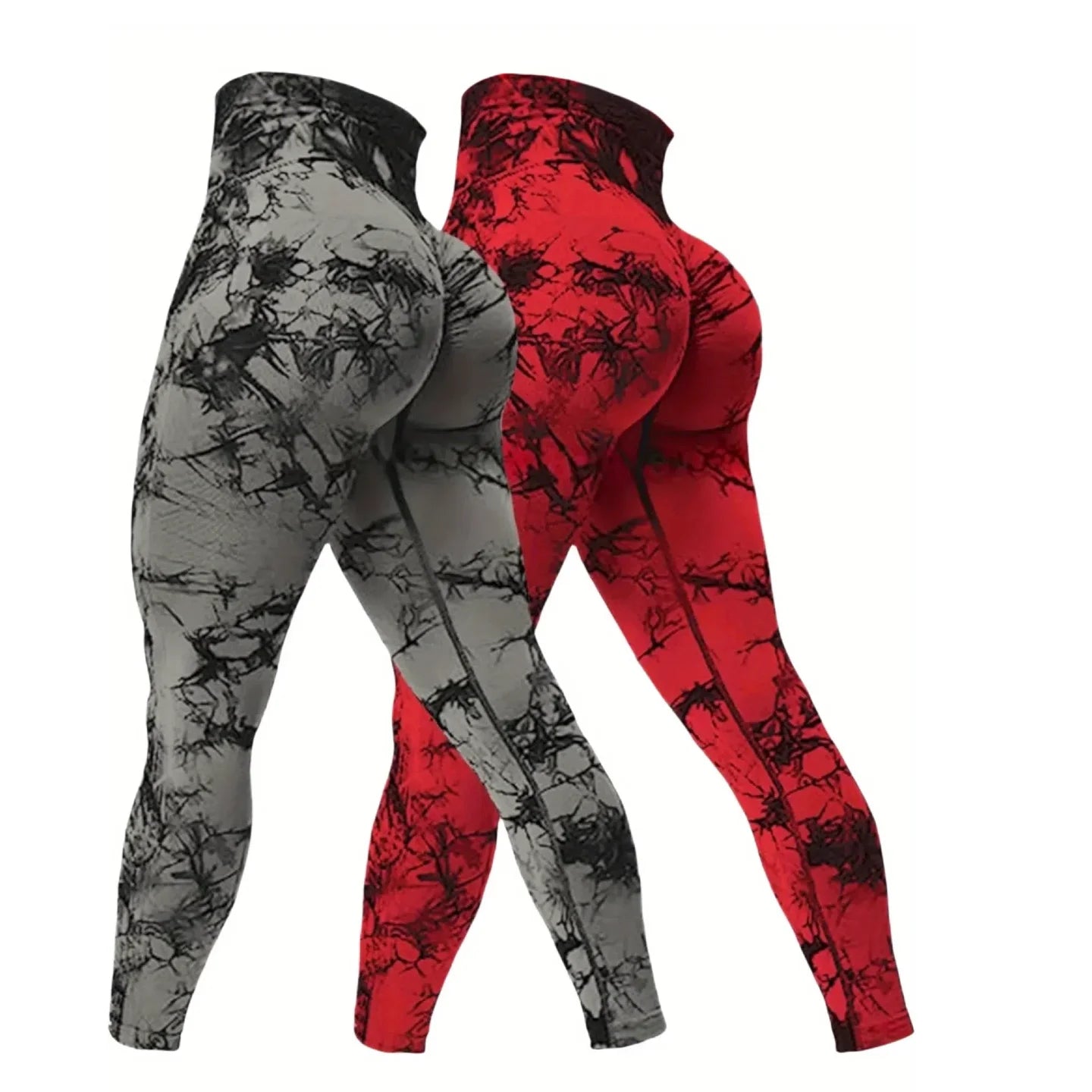 NONECN Womens High Waisted Butt Lifting Seamless Yoga Leggings Pack