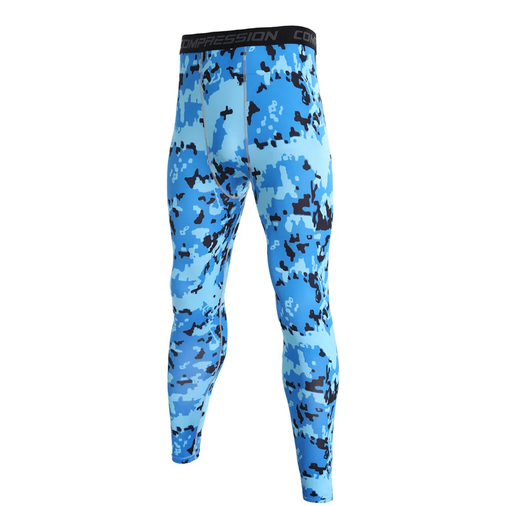 NONECN Men's Running Compression Leggings Quick Dry Fitness Pants