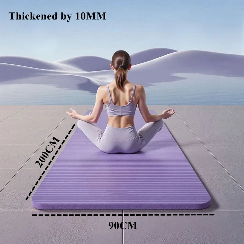 Waterproof Non Slip Yoga Mat For Workout And Pilates Exercise